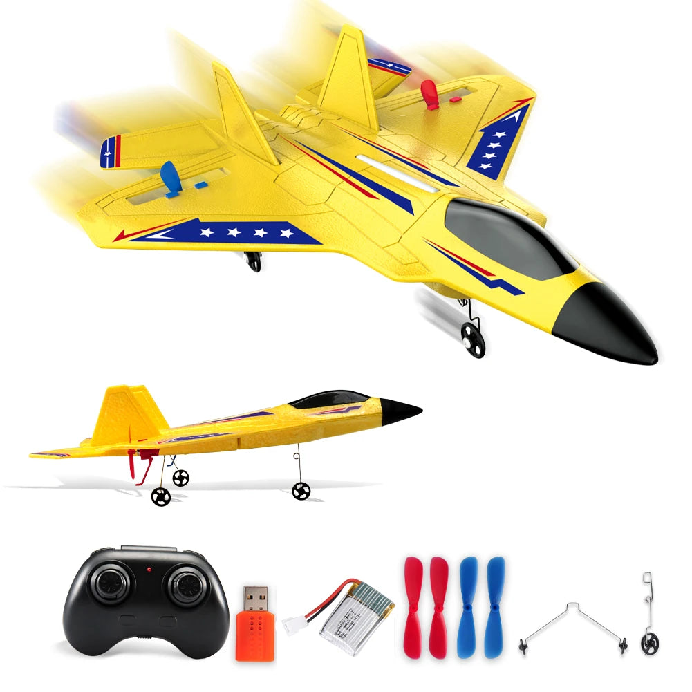 SU35 RC Plane FX620 FX820 2.4G Remote Control Glider with LED Lights - Foam Aircraft Toy for Children Gifts