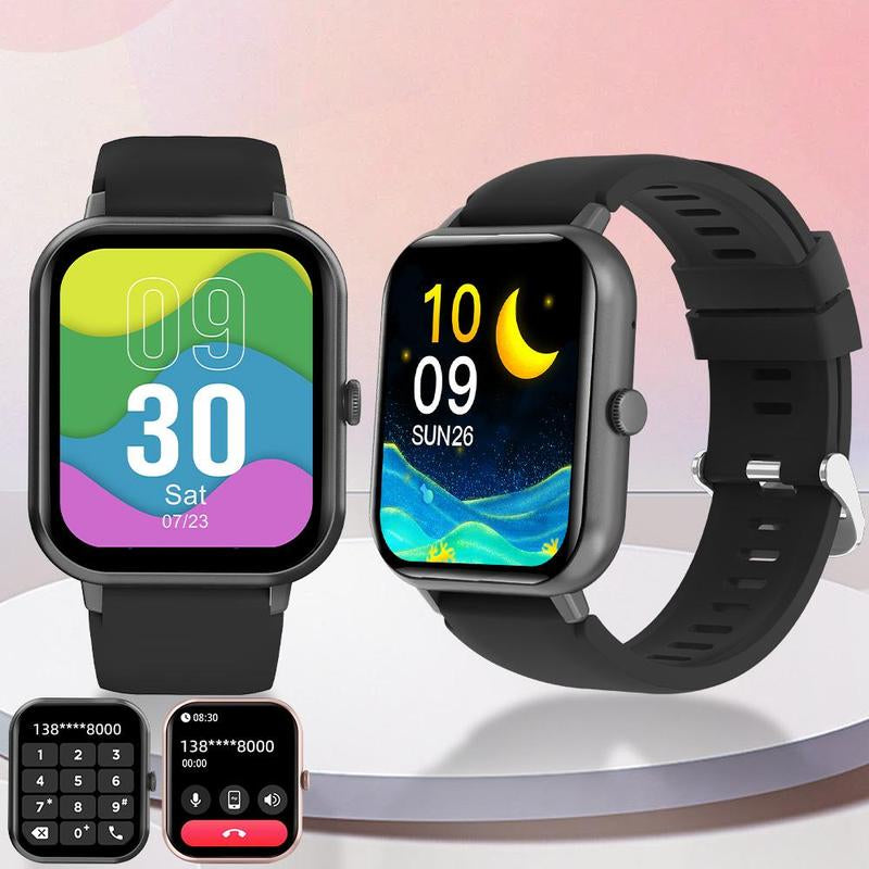 1.83" Touch Screen Smart Watch with Call Function, 100+ Sports Modes, and Waterproof Design - Multifunctional Fitness Tracker and Customizable Wearable Device