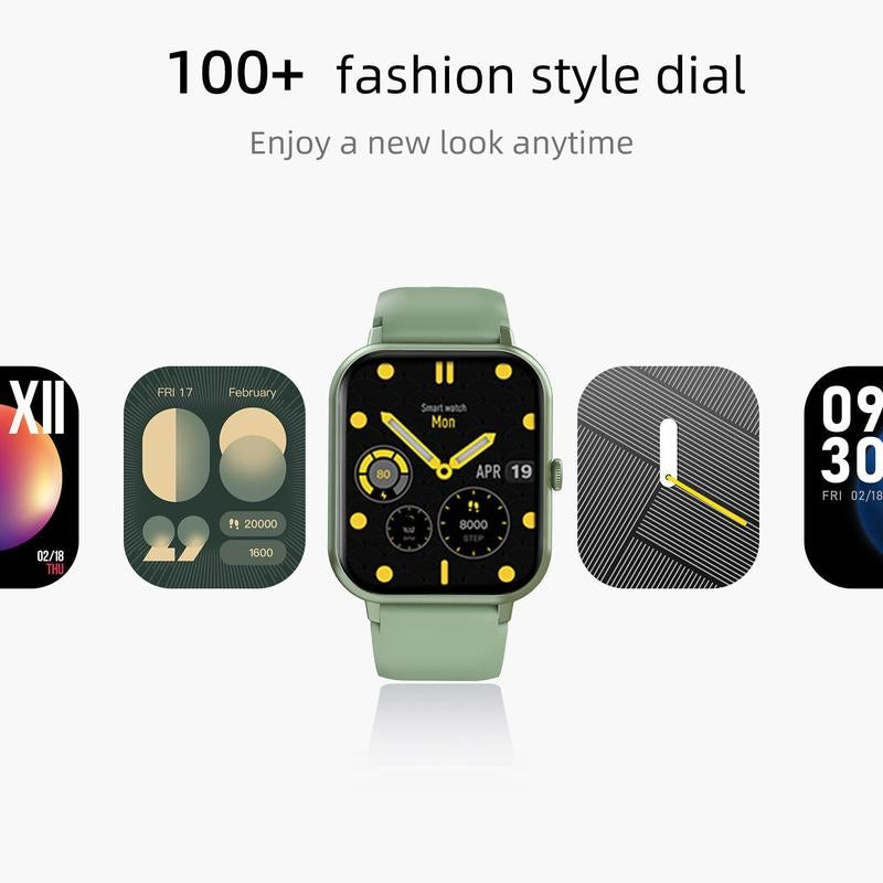 1.83" Touch Screen Smart Watch with Call Function, 100+ Sports Modes, and Waterproof Design - Multifunctional Fitness Tracker and Customizable Wearable Device