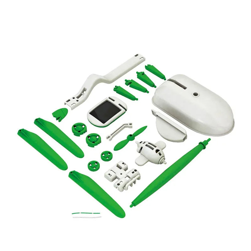 6-in-1 Solar-Powered Robot Kit for Educational DIY Projects: Assemble a Ship, Fan, Windmill, and Car
