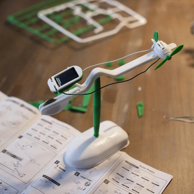 6-in-1 Solar-Powered Robot Kit for Educational DIY Projects: Assemble a Ship, Fan, Windmill, and Car