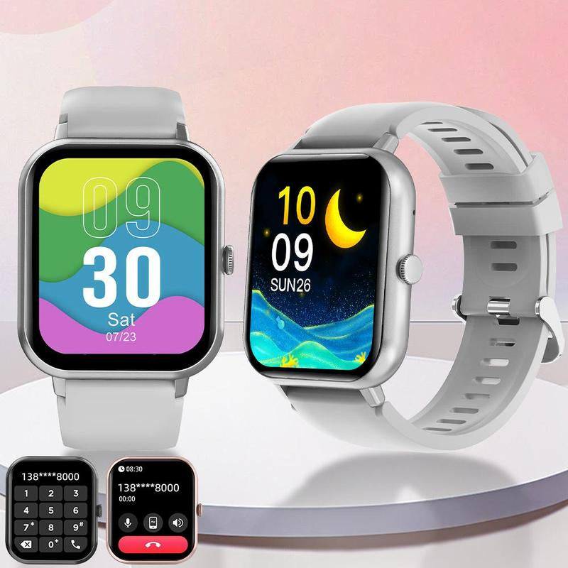 1.83" Touch Screen Smart Watch with Call Function, 100+ Sports Modes, and Waterproof Design - Multifunctional Fitness Tracker and Customizable Wearable Device
