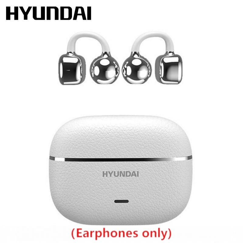 HYUNDAI C03 Clip-On Wireless Headphones with Bluetooth 6.0 for Enhanced Connectivity and Energy Efficiency, Featuring DT6.0 Pulse Directional Technology, 360° ACS Panoramic Sound, IPX5 Waterproof Rating, Ideal for Music and Calls, Ergonomically Designed for Sports Use