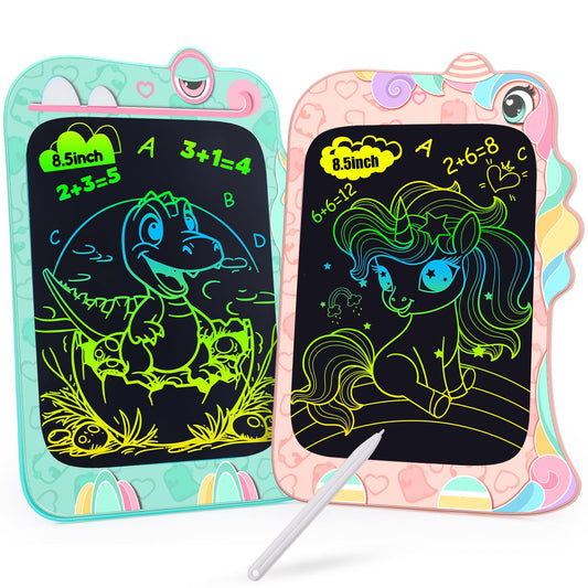 LCD Writing Tablet, Birthday Christmas Kids Unicorn Gifts,8.5 Inch Colorful Toddler Doodle Board Drawing Tablet, Erasable Reusable Electronic Drawing Pads, Educational And Learning Toys For Kids