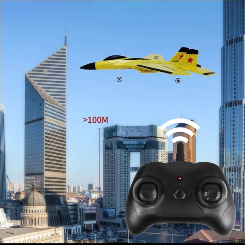 SU35 RC Plane FX620 FX820 2.4G Remote Control Glider with LED Lights - Foam Aircraft Toy for Children Gifts
