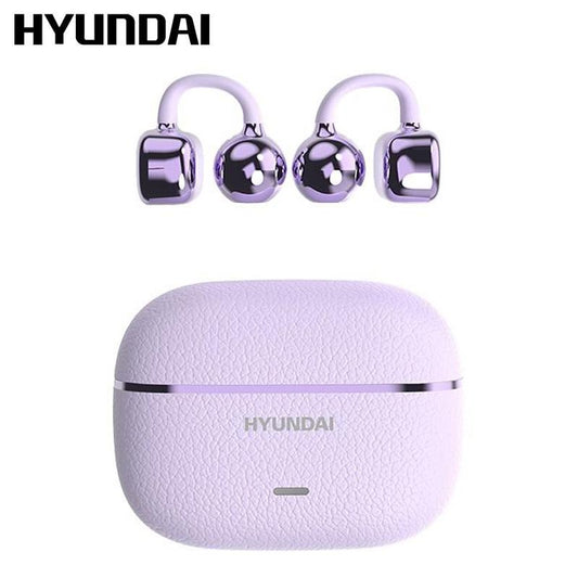 HYUNDAI C03 Clip-On Wireless Headphones with Bluetooth 6.0 for Enhanced Connectivity and Energy Efficiency, Featuring DT6.0 Pulse Directional Technology, 360° ACS Panoramic Sound, IPX5 Waterproof Rating, Ideal for Music and Calls, Ergonomically Designed for Sports Use