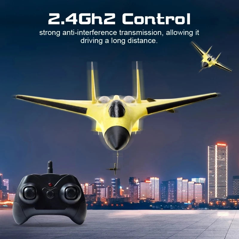 SU35 RC Plane FX620 FX820 2.4G Remote Control Glider with LED Lights - Foam Aircraft Toy for Children Gifts