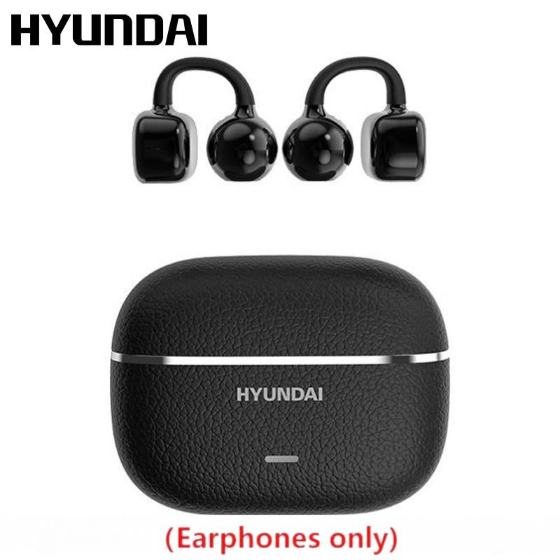HYUNDAI C03 Clip-On Wireless Headphones with Bluetooth 6.0 for Enhanced Connectivity and Energy Efficiency, Featuring DT6.0 Pulse Directional Technology, 360° ACS Panoramic Sound, IPX5 Waterproof Rating, Ideal for Music and Calls, Ergonomically Designed for Sports Use