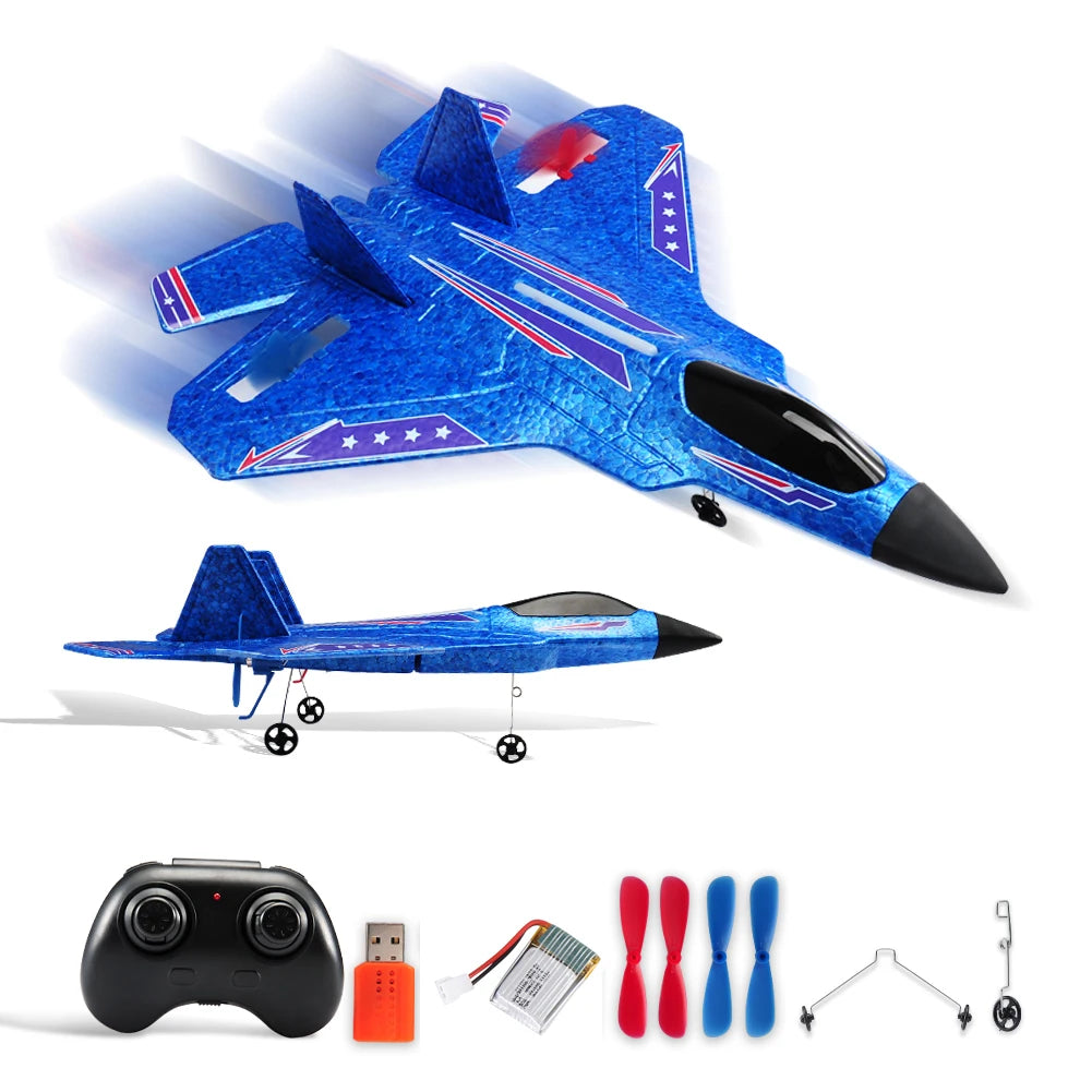 SU35 RC Plane FX620 FX820 2.4G Remote Control Glider with LED Lights - Foam Aircraft Toy for Children Gifts