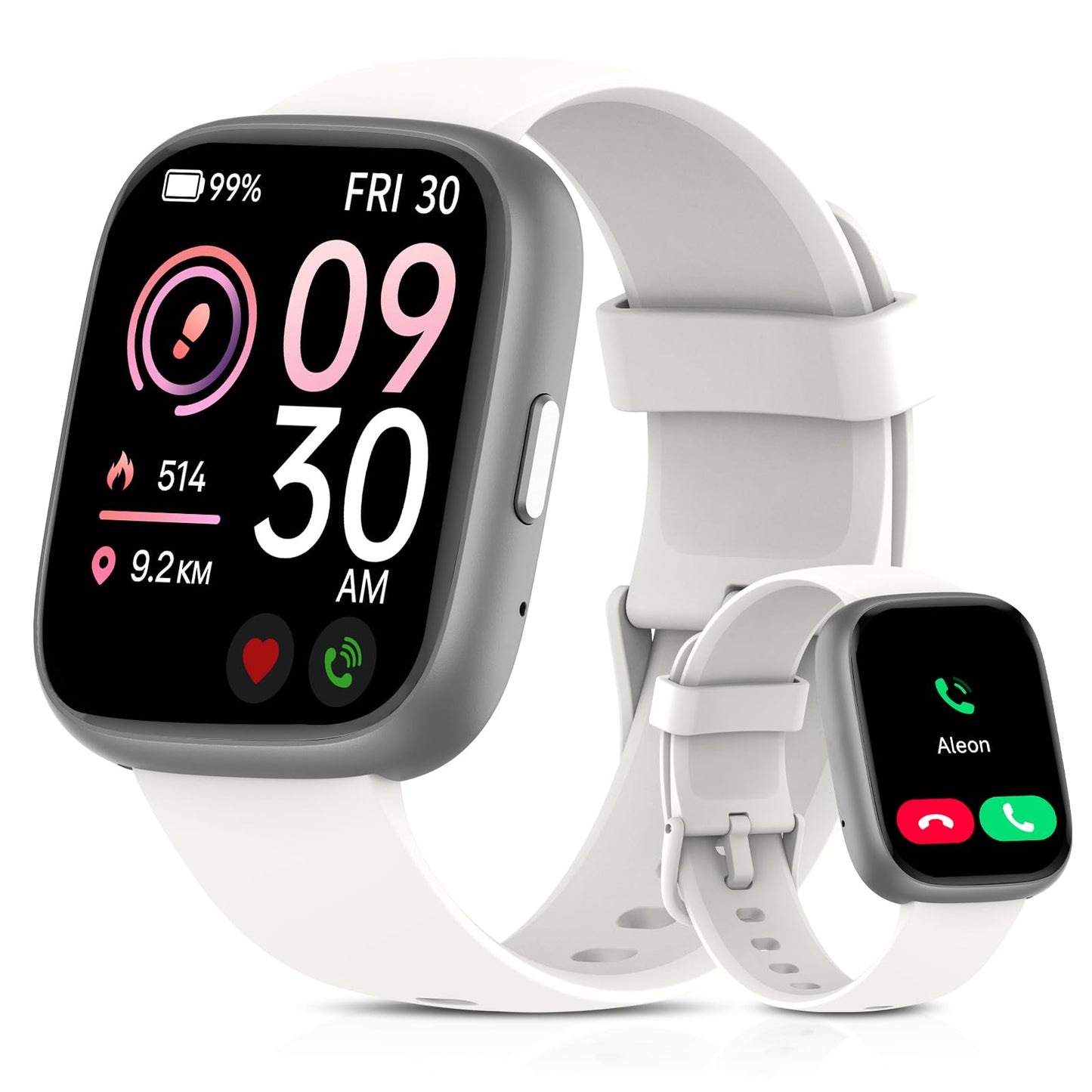 Smart Watch for Men Women, Bluetooth Calling, 1.83" HD Touch Screen Fitness Tracker, 100+ Sports Modes, Heart Rate Sleep Monitor, DIY Dial, IP68 Waterproof, Compatible with Android & iOS