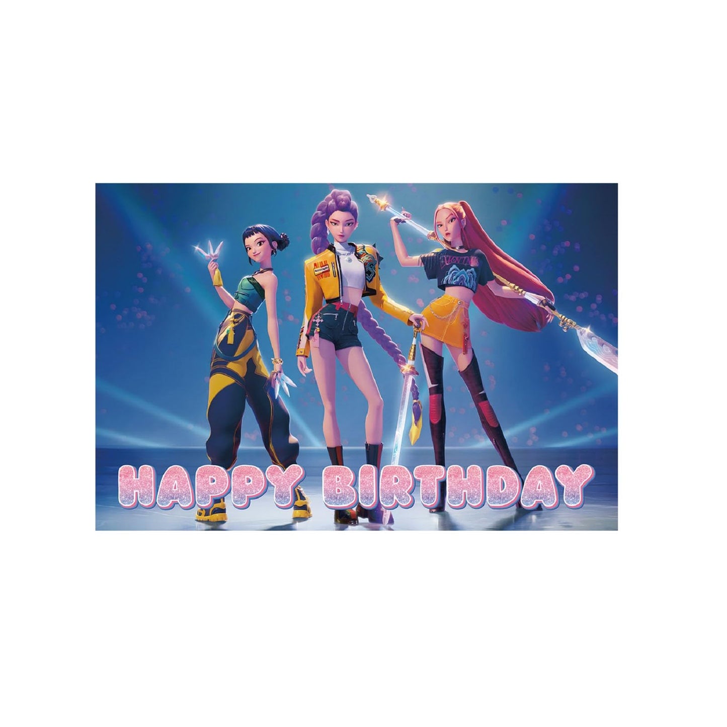 ᴋᴘᴏᴘ ᴅᴇᴍᴏɴ ʜᴜɴᴛᴇʀꜱ Birthday Decorations Demon Movie Rumi Mira Zoey Party Decorations Set for Kid Girls boy