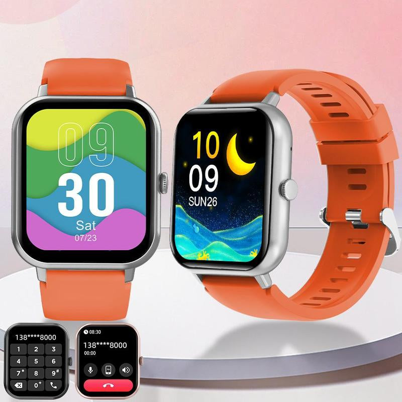 1.83" Touch Screen Smart Watch with Call Function, 100+ Sports Modes, and Waterproof Design - Multifunctional Fitness Tracker and Customizable Wearable Device