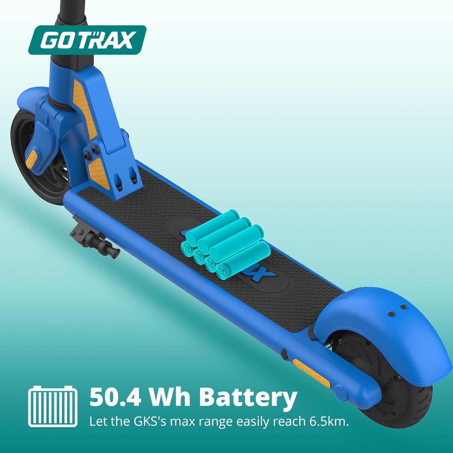 Gotrax GKS Electric Scooter for Kids Ages 6-12, 6inch Solid Tire, Max 6.4km Range & 12km/h by 150w Motor, Aluminum Alloy Frame, UL2272 Certified Approved, Lightweight EScooter Present for Boys Girls