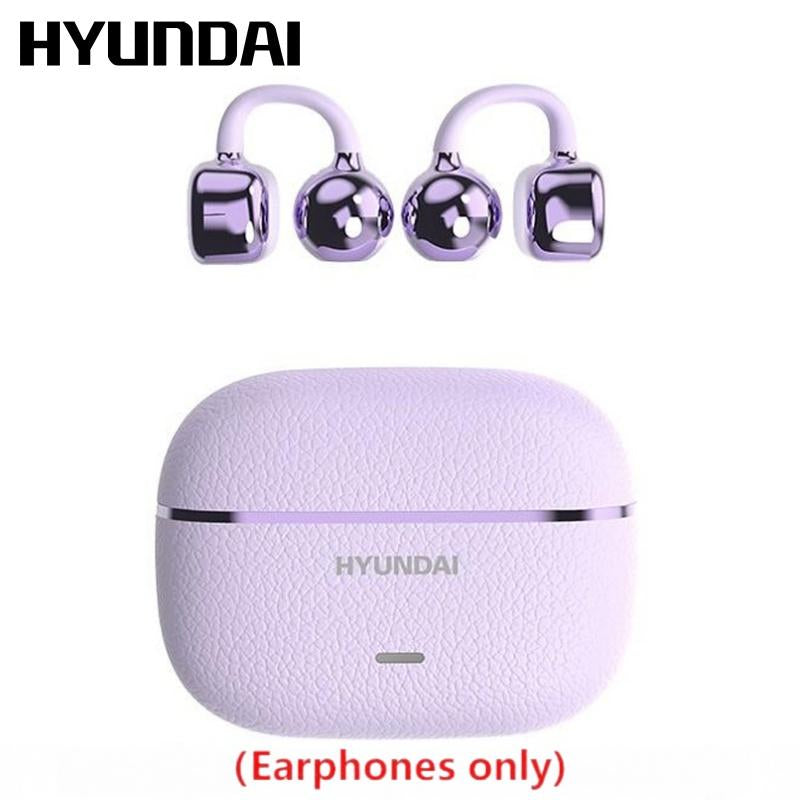 HYUNDAI C03 Clip-On Wireless Headphones with Bluetooth 6.0 for Enhanced Connectivity and Energy Efficiency, Featuring DT6.0 Pulse Directional Technology, 360° ACS Panoramic Sound, IPX5 Waterproof Rating, Ideal for Music and Calls, Ergonomically Designed for Sports Use