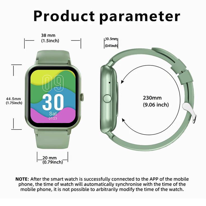 1.83" Touch Screen Smart Watch with Call Function, 100+ Sports Modes, and Waterproof Design - Multifunctional Fitness Tracker and Customizable Wearable Device