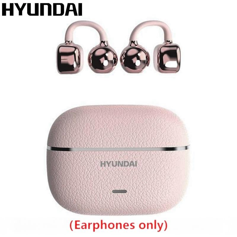 HYUNDAI C03 Clip-On Wireless Headphones with Bluetooth 6.0 for Enhanced Connectivity and Energy Efficiency, Featuring DT6.0 Pulse Directional Technology, 360° ACS Panoramic Sound, IPX5 Waterproof Rating, Ideal for Music and Calls, Ergonomically Designed for Sports Use
