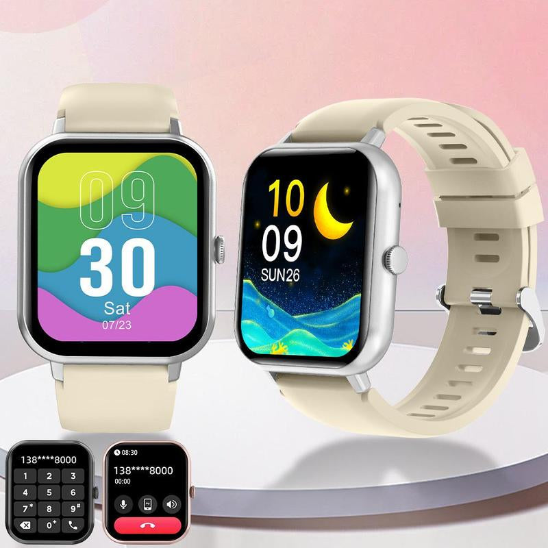 1.83" Touch Screen Smart Watch with Call Function, 100+ Sports Modes, and Waterproof Design - Multifunctional Fitness Tracker and Customizable Wearable Device