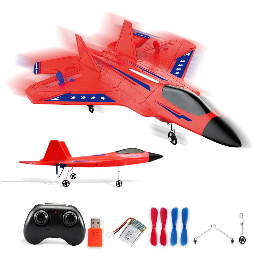 SU35 RC Plane FX620 FX820 2.4G Remote Control Glider with LED Lights - Foam Aircraft Toy for Children Gifts